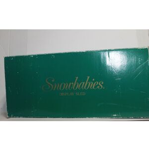 Dept. 56 Snowbabies Large 19" Display Sled w/ Box Please Read